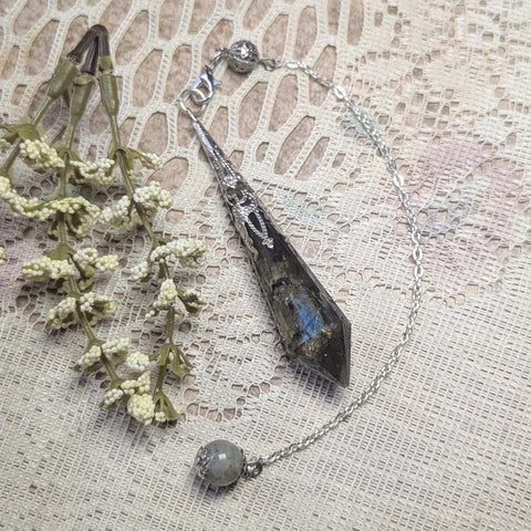 Labradorite Pendulum~PENDLAB4