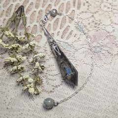 Labradorite Pendulum~PENDLAB4