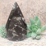 Epidote in Quartz "Flame"~CREQFLM1