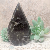 Epidote in Quartz "Flame"~CREQFLM1