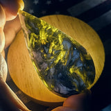 Epidote in Quartz "Flame"~CREQFLM2