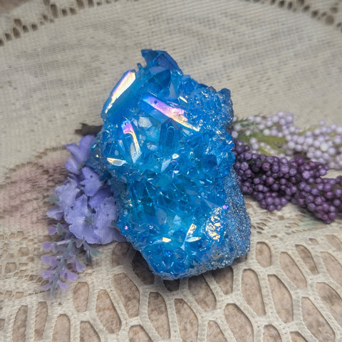 Niobium Aqua Aura Quartz~CRNAAQ06
