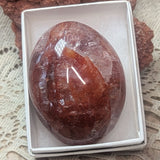 Red Hematoid Quartz Palm Stone~CRRHPS11