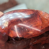 Red Hematoid Quartz Palm Stone~CRRHPS15