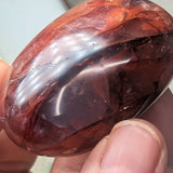 Red Hematoid Quartz Palm Stone~CRRHPS15