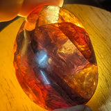Red Hematoid Quartz Palm Stone~CRRHPS15