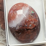 Red Hematoid Quartz Palm Stone~CRRHPS16