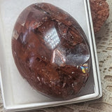 Red Hematoid Quartz Palm Stone~CRRHPS17