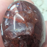 Red Hematoid Quartz Palm Stone~CRRHPS17