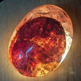 Red Hematoid Quartz Palm Stone~CRRHPS18