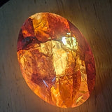 Red Hematoid Quartz Palm Stone~CRRHPS19