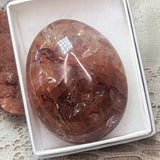 Red Hematoid Quartz Palm Stone~CRRHPS20