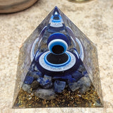 Orgonite Evil Eye Pyramid-CRORGEVE