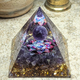 Orgonite Flower of Life Pyramid-CRORGFOL