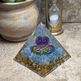 Orgonite Eternal OM Pyramid-CRORGEOM