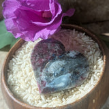 Indicolite & Rubellite Heart~CRINRB04