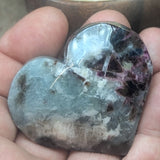 Indicolite & Rubellite Heart~CRINRB05