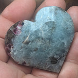 Indicolite & Rubellite Heart~CRINRB05