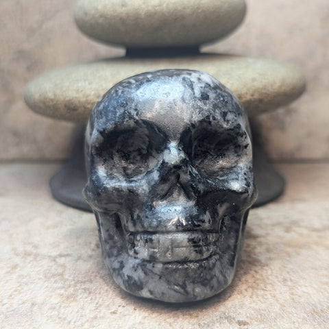 Zebra Jasper Skull~CRXEBRAS