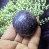 Lepidolite Palm Stone~CRLEPP04
