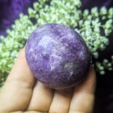 Lepidolite Palm Stone~CRLEPP05
