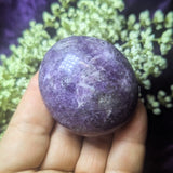 Lepidolite Palm Stone~CRLEPP05
