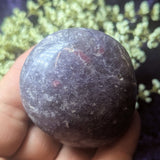 Lepidolite Palm Stone~CRLEPP07