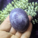 Lepidolite Palm Stone~CRLEPP10