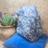 Blue Calcite & Peridot Specimen (Rare)~CRBCPER2