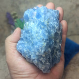 Blue Calcite & Peridot Specimen (Rare)~CRBCPER2