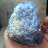Blue Calcite & Peridot Specimen (Rare)~CRBCPER5