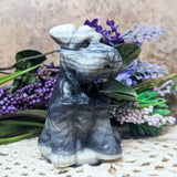 Yin Yang Quartz Schnauzer Dog Carving~CRYYQDOG