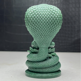 Green Aventurine Buddha and Cobra~CRBUDCOB