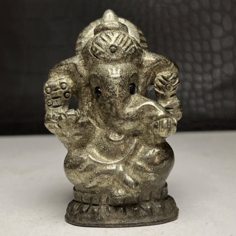 Pyrite Ganesha Carving~CRPYRGAN