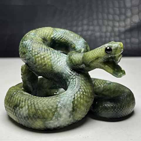 Nephrite Jade Snake Carving~CRNJSNK1