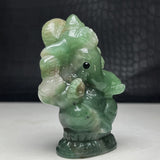 Jade Ganesha Carving~CRJDGAN1