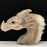 Quartz & Jasper Dragon Carving~CRQJDRG2