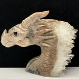 Quartz & Jasper Dragon Carving~CRQJDRG2