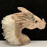 Quartz & Jasper Dragon Carving~CRQJDRG2