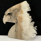 Quartz & Jasper Eagle Carving~CRQJEAG2