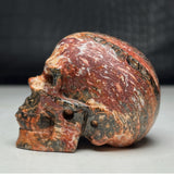 Leopardskin Jasper Skull Carving~CRLSKJSK