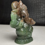 Jade Ganesha Carving~CRJDGAN2