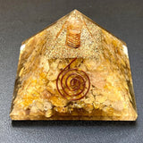 Orgonite Golden Spiral Pyramid-CRORGGSP