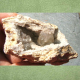 Calcite Crystals on Quartz