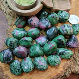 Tumbled Ruby in Zoisite~TUMRBZO