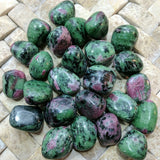 Tumbled Ruby in Zoisite~TUMRBZO