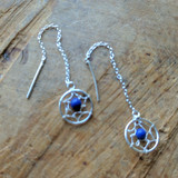 Dreamcatcher "Threader" Earrings~Lapis JSSDCLAP