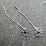 Dreamcatcher "Threader" Earrings~Lapis JSSDCLAP