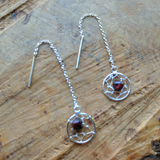 Dreamcatcher "Threader" Earrings~Garnet JSSDCGAR