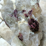 Rubellite (Red Tourmaline) & Albite in Quartz specimen~CRTSPT10